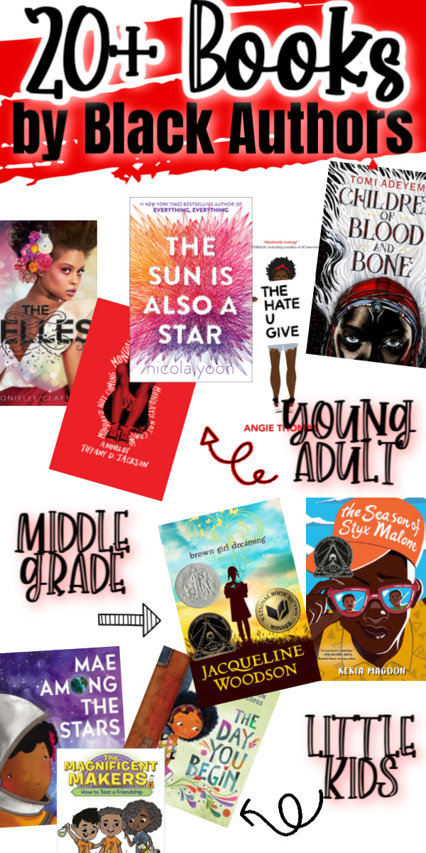 children's books by black authors picture, board, middle grade and young adult titles