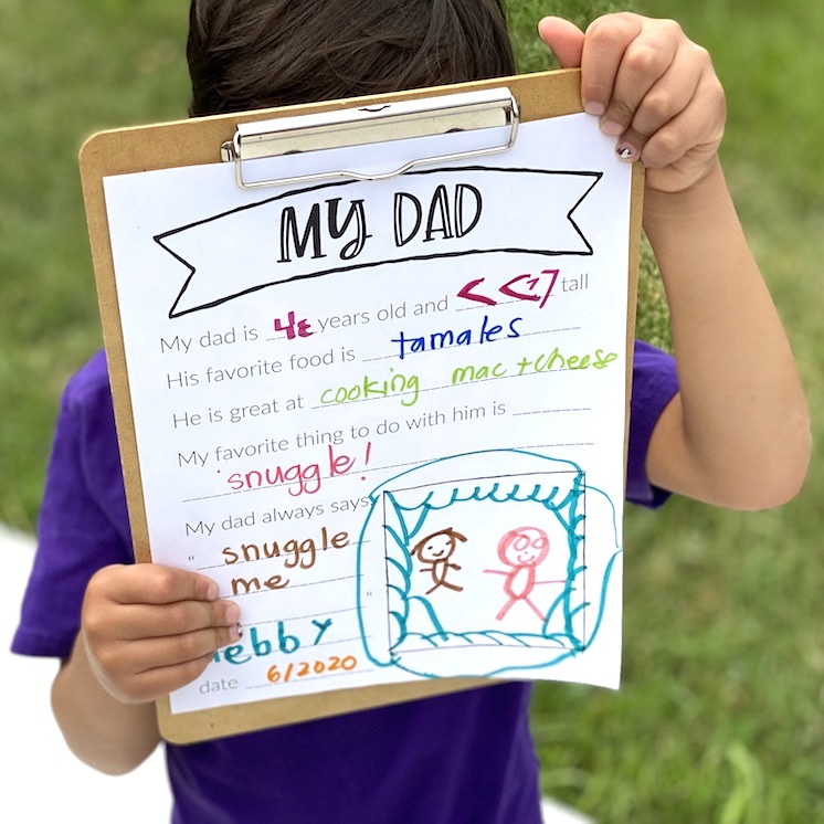 father's day printable questionnaire