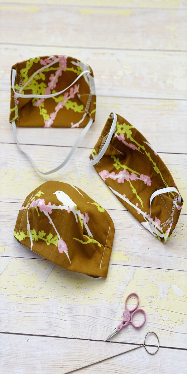 different styles of cloth face masks for kids easy free pattern