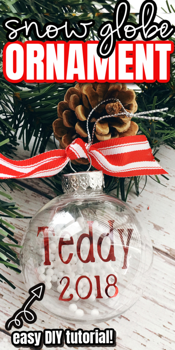 Teddy Christmas ornament and pine cone