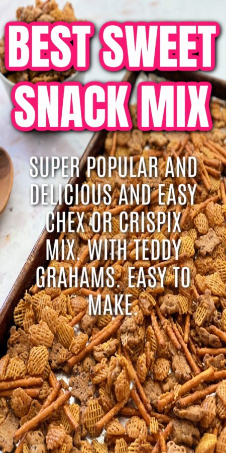pan of Chex mix