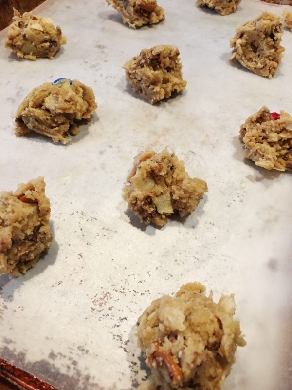 balls of cookie dough