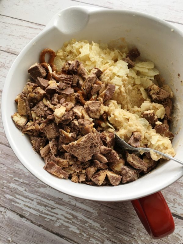 ingredients for leftover candy cookies