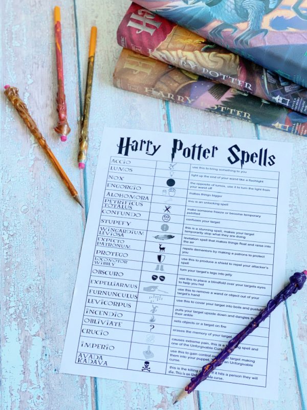 List of Harry Potter Spells and Wand pencils