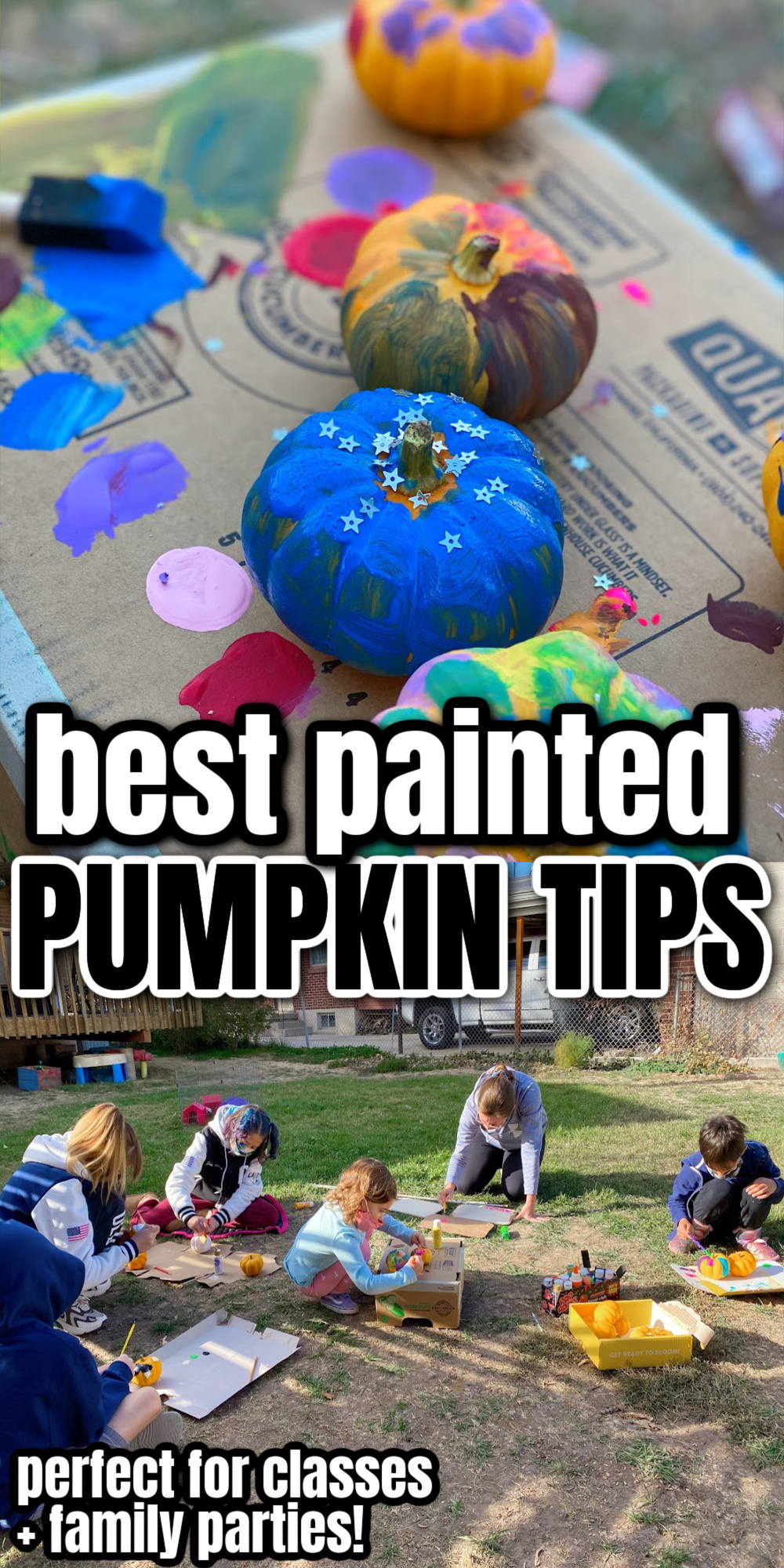 up house pumpkin painting