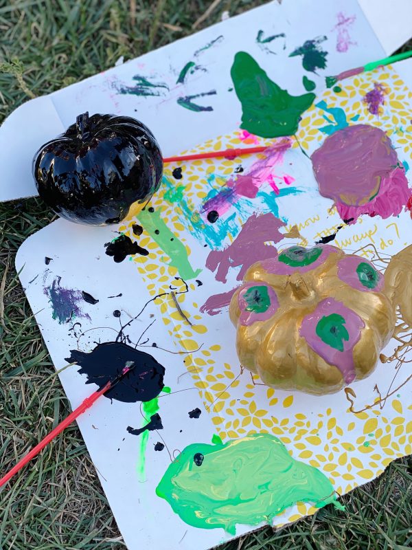 gold and black mini pumpkins