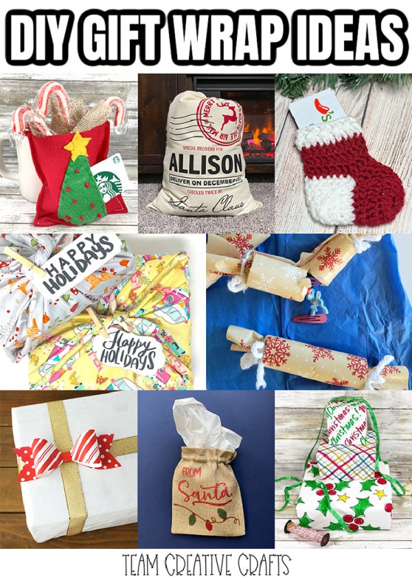 collage with lots of gift wrapping